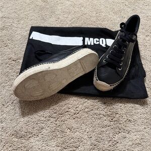 McQueen Black Espadrille Sneakers